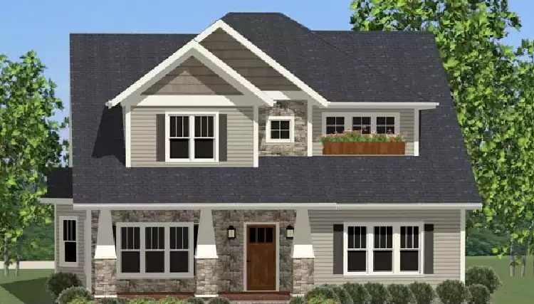 image of bungalow house plan 5512